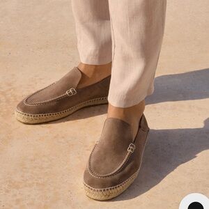 Manebi Men’s Suede Traveler Loafers Espadrilles
in Moka - NIB size 42 (US 9)